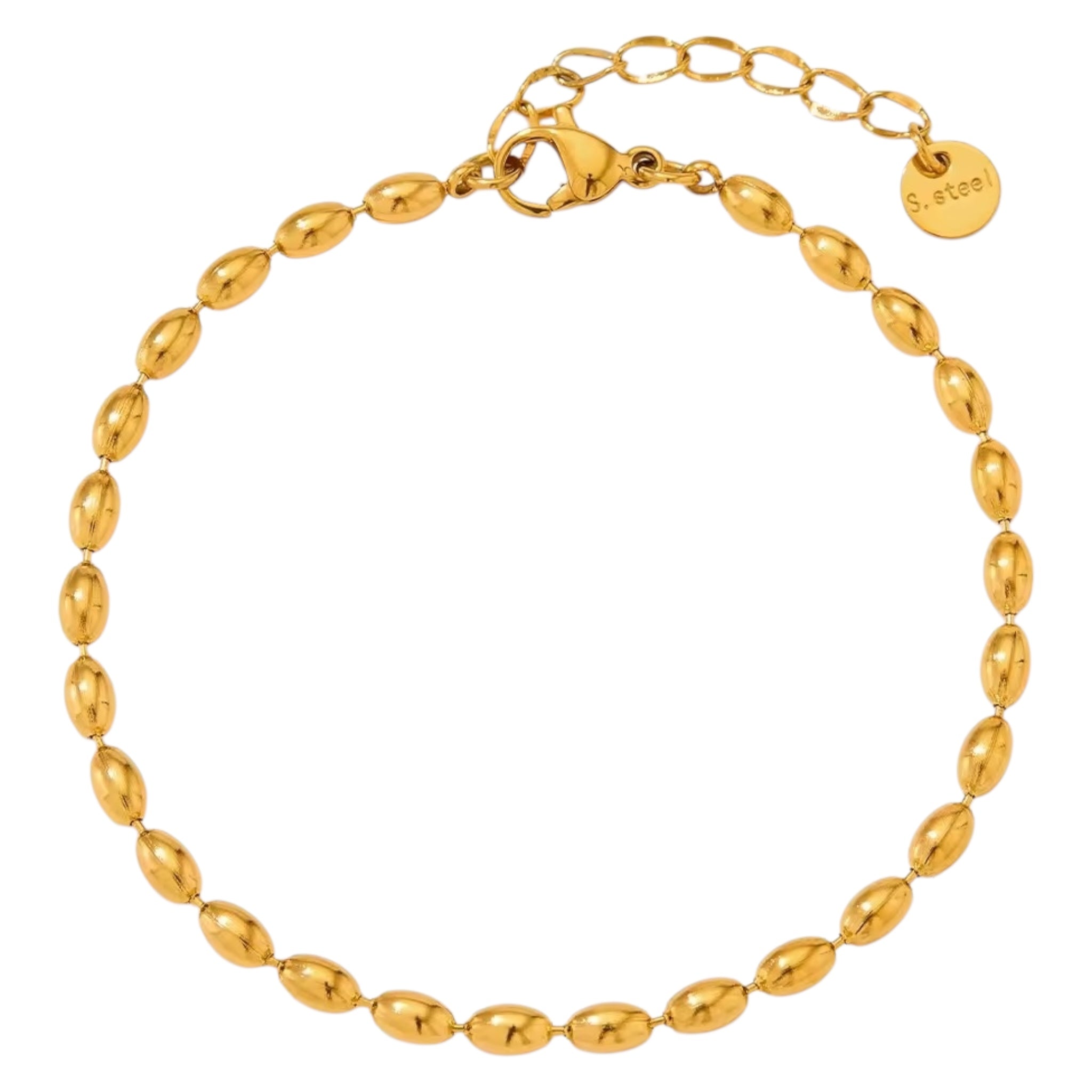 Armbånd med små guldkugler